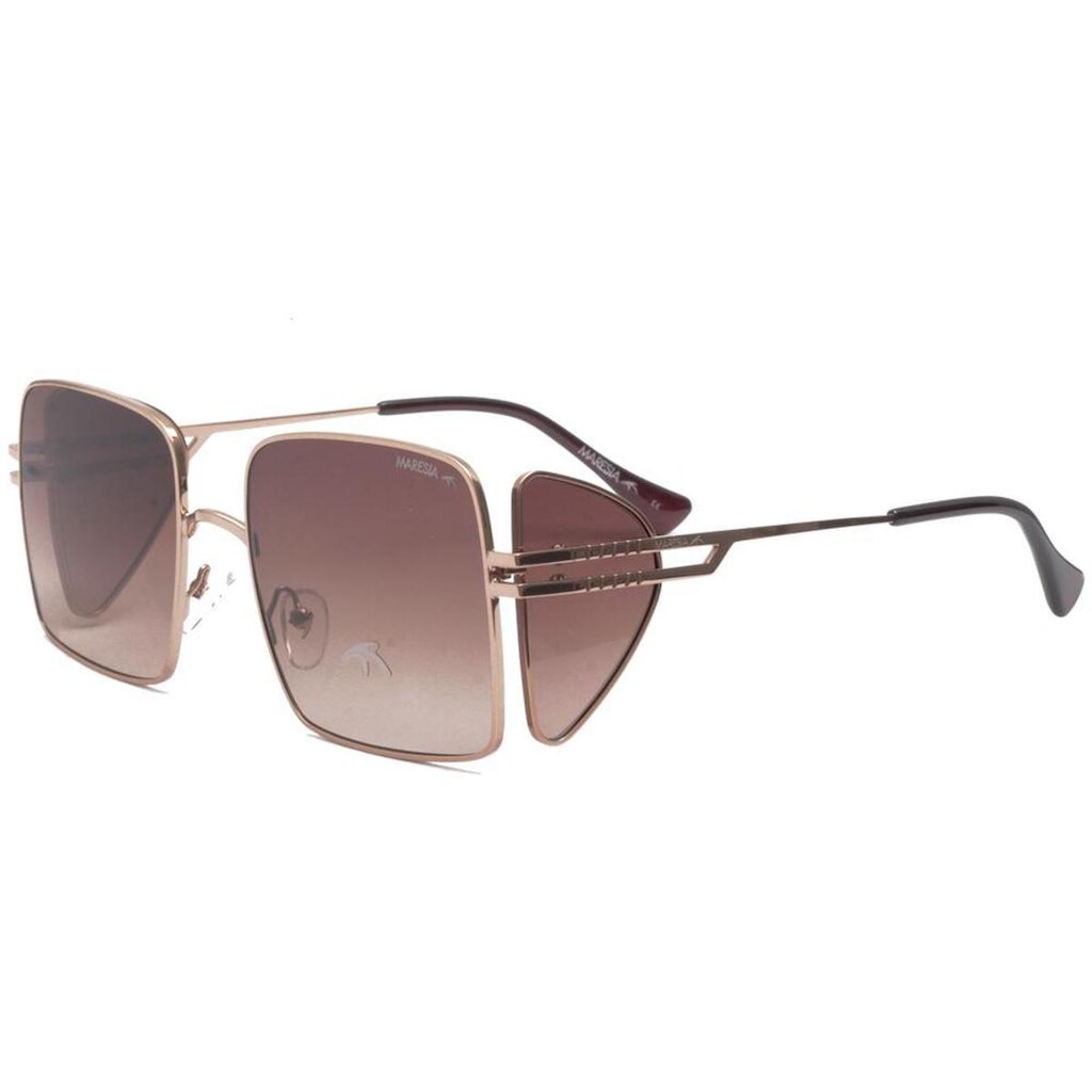 Óculos de Sol Solar Maresia Beach 19 C100 Degradê Dourado