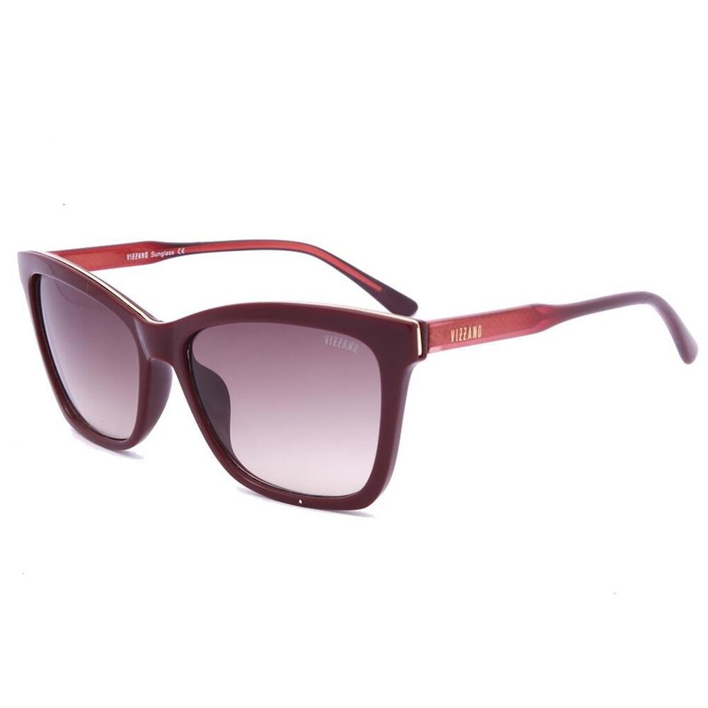 Óculos de Sol Solar Vizzano Ouro 19S AV456 Quadrado Bordô