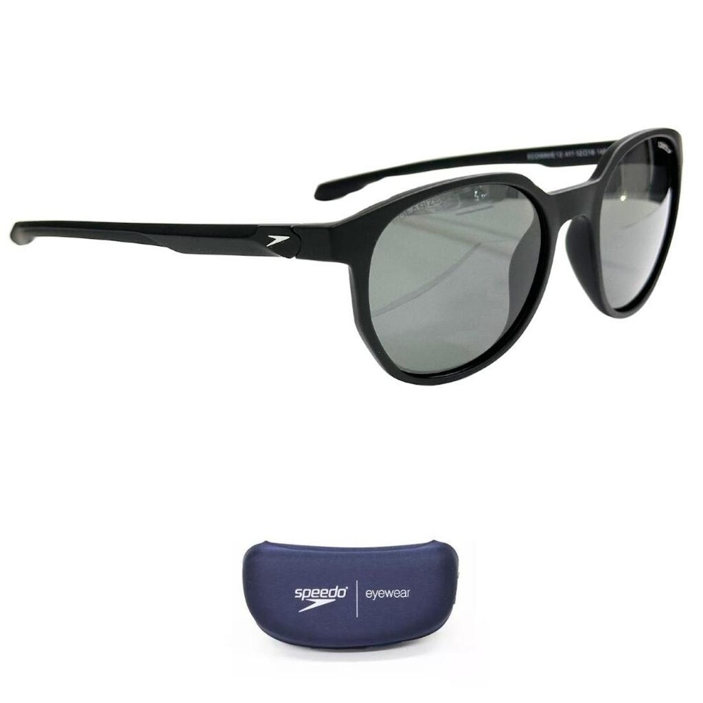 Óculos De Sol Speedo Ecowave 12 A11 Black Matte Polarized