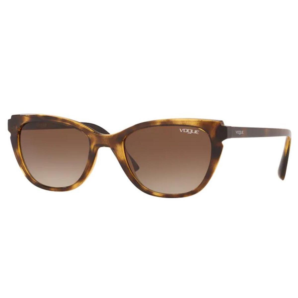 Óculos de Sol Vogue Tartaruga Feminino - Marrom Menor preço em Óculos de Sol Vogue Tartaruga Feminino - Marrom