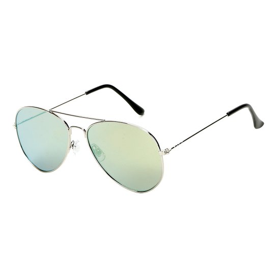 Óculos Eyes Aviador Espelhado AKZ15167 Masculino - Prata