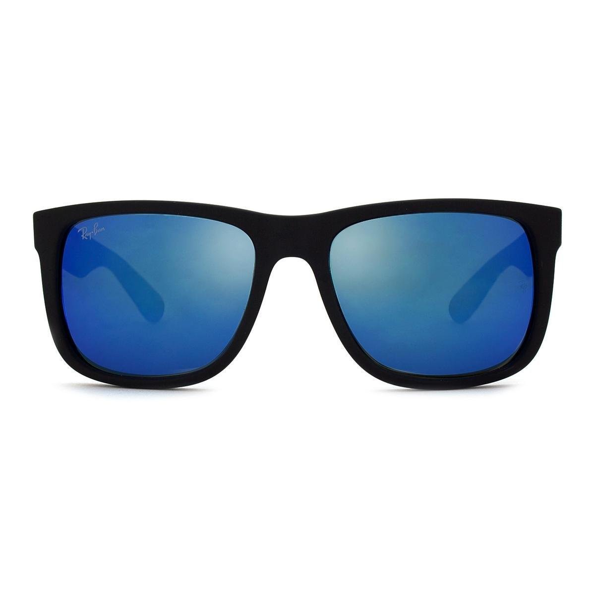 ray ban justin preto lente azul ray ban justin preto lente azul
