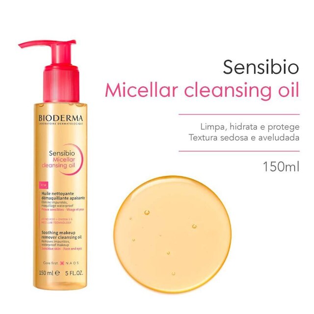 Óleo Micellar Bioderma Sensibio Cleansing Oil 150ml