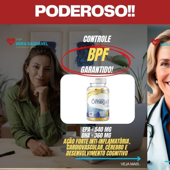Ômega 3 4 Elementos 1000mg DHA 360mg EPA 540mg 60 Softgels Original