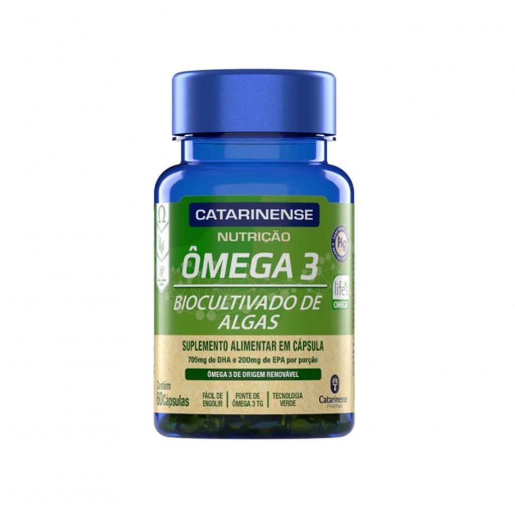 Ômega 3 Biocultivado de Algas - 60 Cápsulas - Catarinense