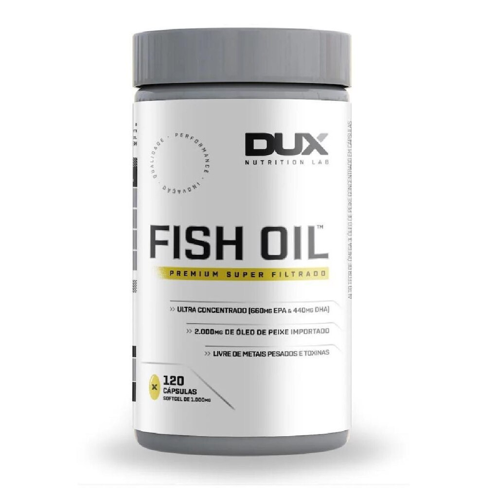 ÔMEGA 3 Fish Oil - 120 CÁPSULAS - DUX NUTRITION
