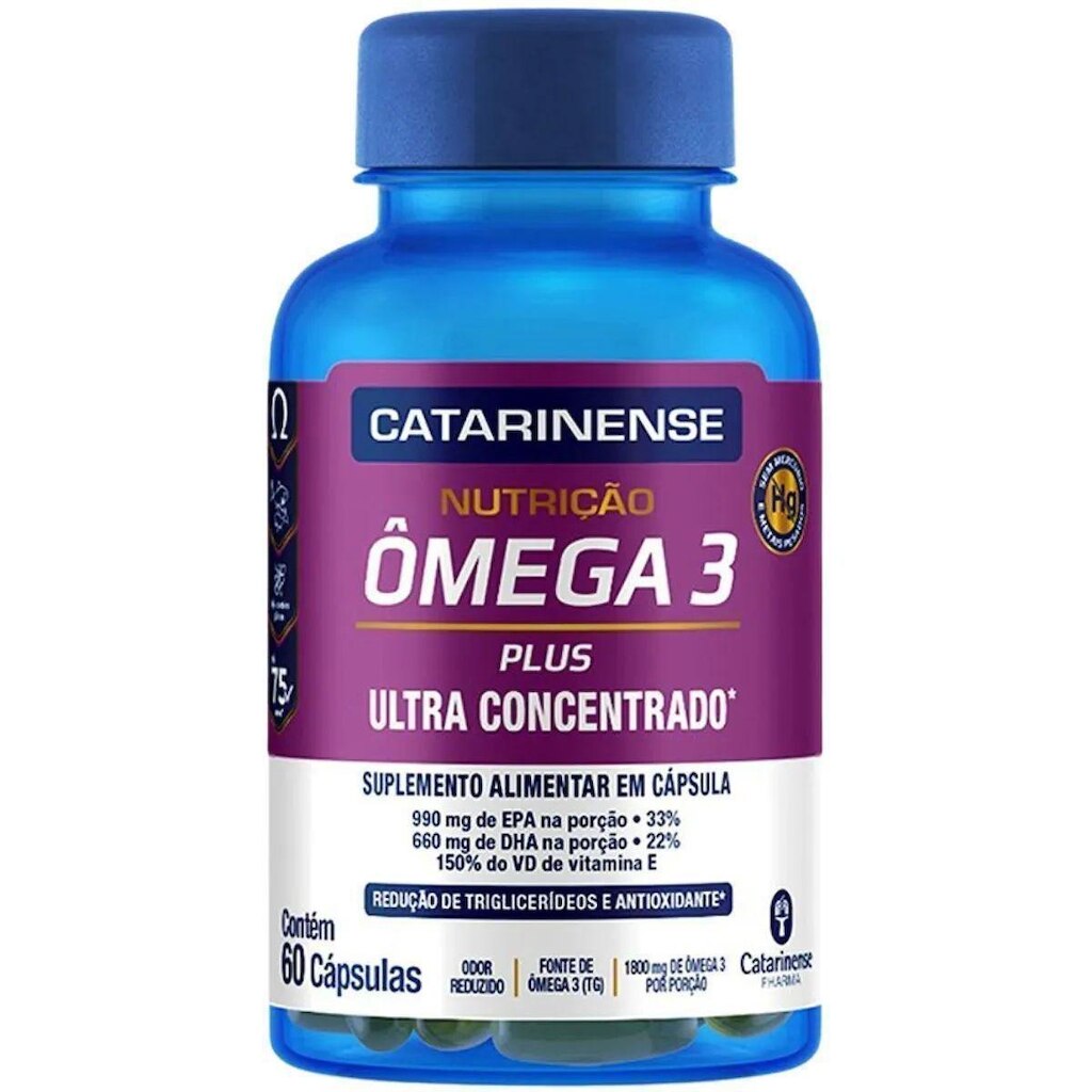Ômega 3 Plus - 60 Cápsulas - Catarinense Nutrição