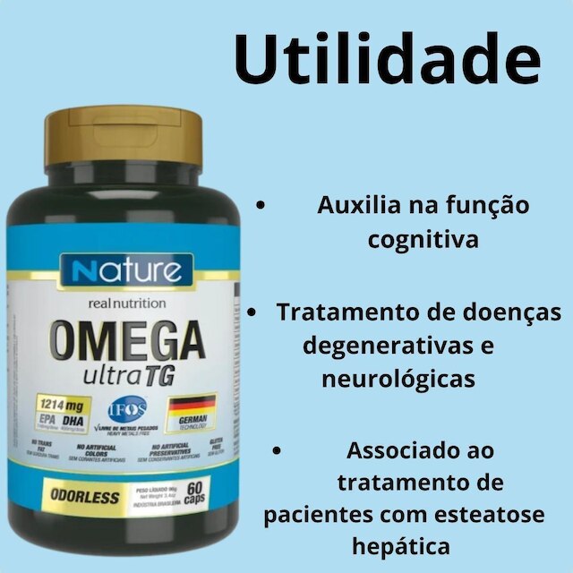 Ômega 3 Ultra TG EPA DHA 120 Capsulas Nutrata
