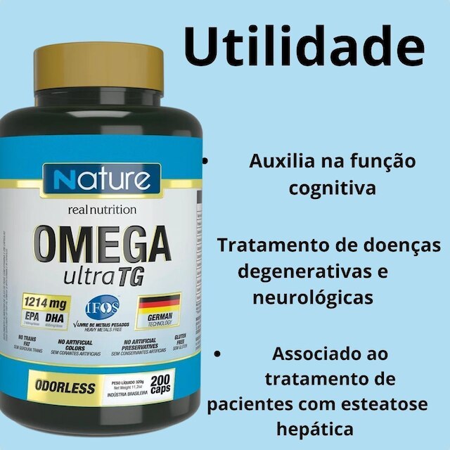 Ômega 3 Ultra TG EPA DHA 200 Capsulas Nutrata