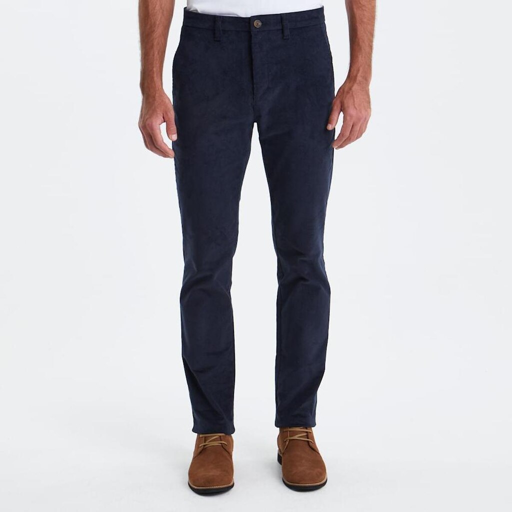 Original Penguin Calça Chino Veludo Cotelê Marinho Original Penguin