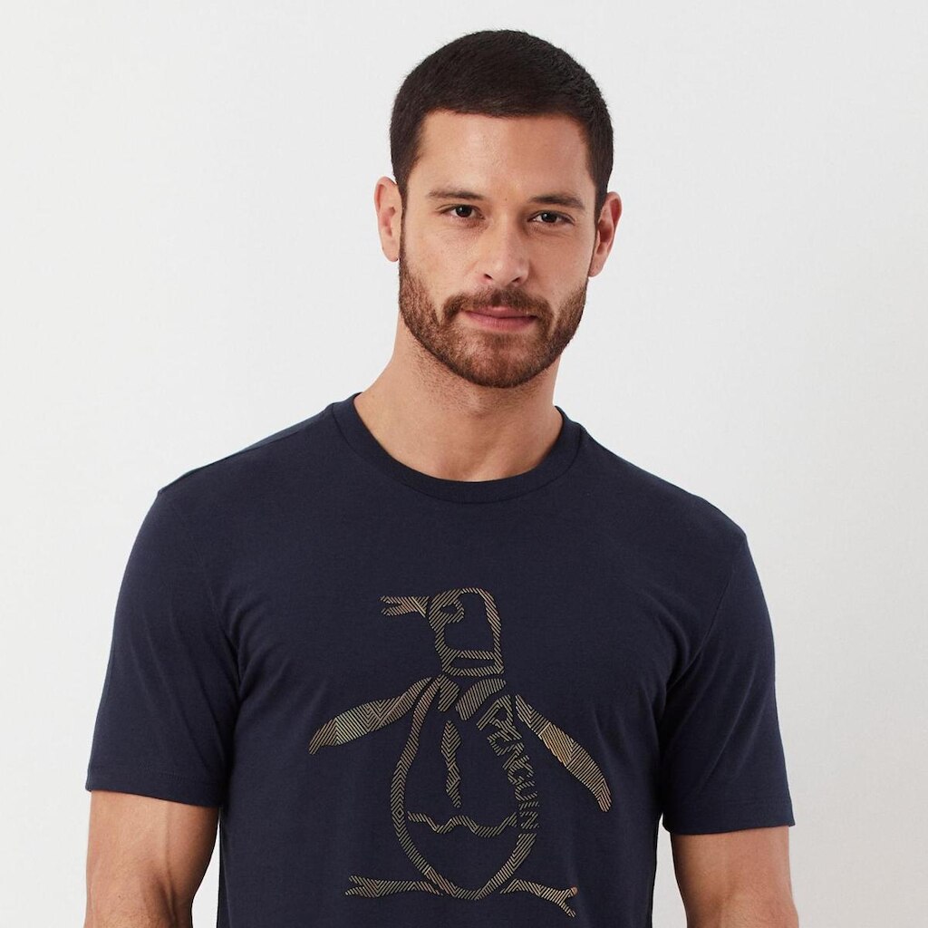 Original Penguin Camiseta Estampada Marinho Original Penguin