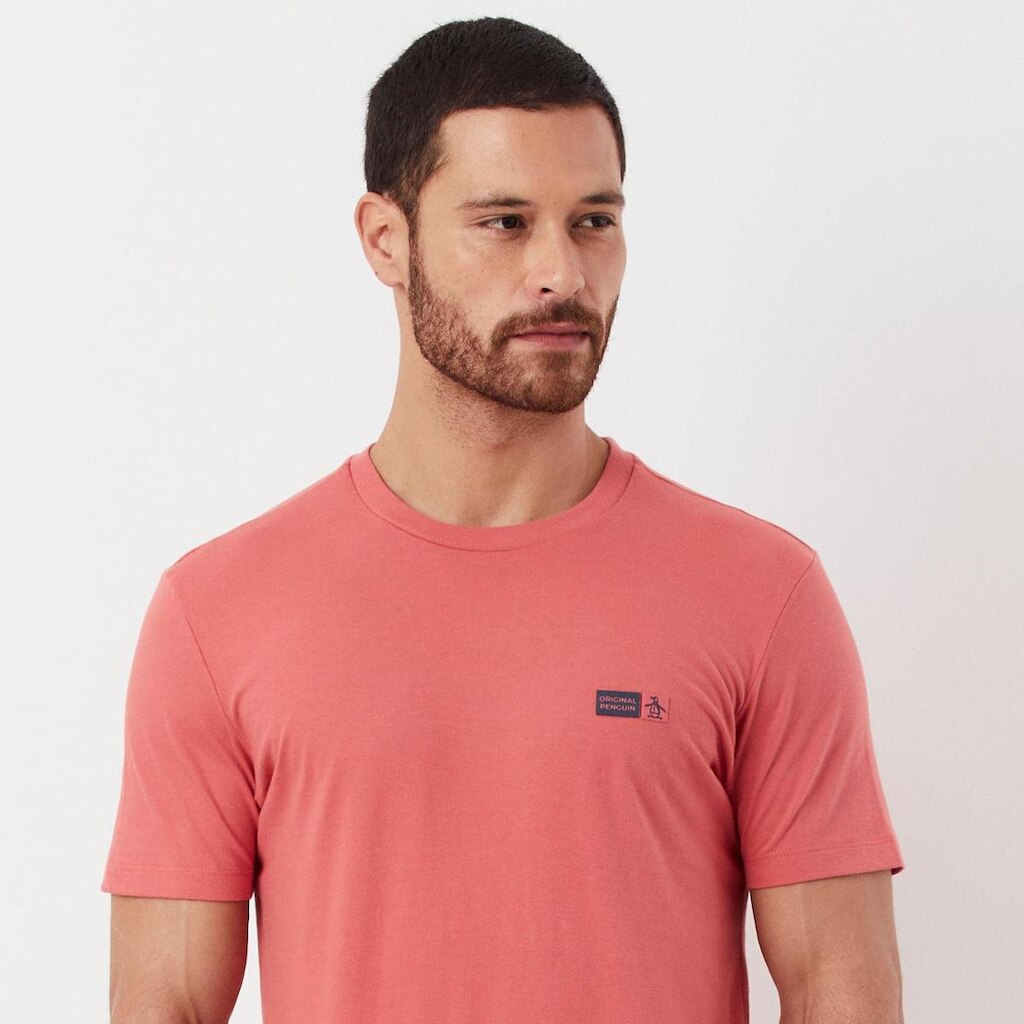 Original Penguin Camiseta Estampada Silk Vermelha Original Penguin