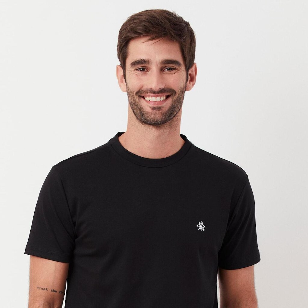 Original Penguin Camiseta Interloque Preta Original Penguin