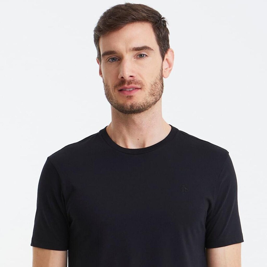 Original Penguin Camiseta Pima Preta Original Penguin