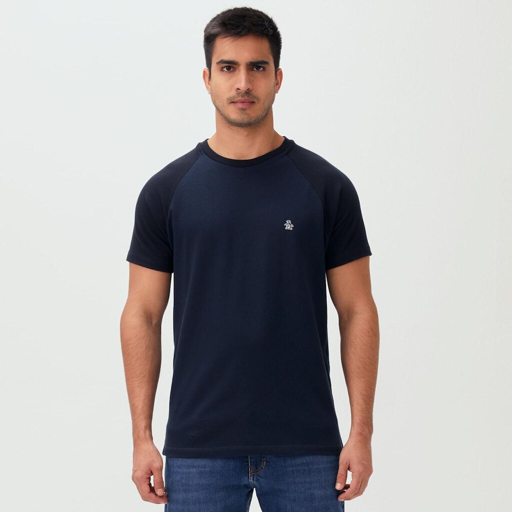 Original Penguin Camiseta Raglan Marinho Original Penguin