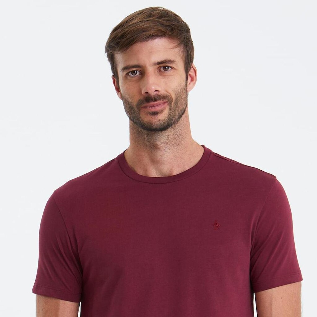 Original Penguin Camiseta Vinho Pima Original Penguin