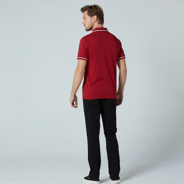 Original Penguin Polo Interloque Ponto Vermelha Original Penguin