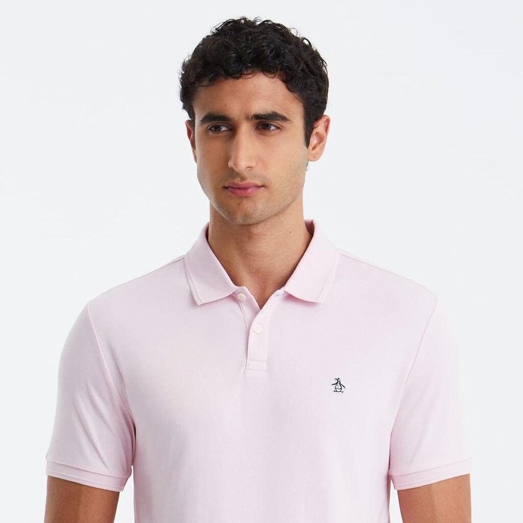 Original Penguin Polo Interloque Rosa Original Penguin