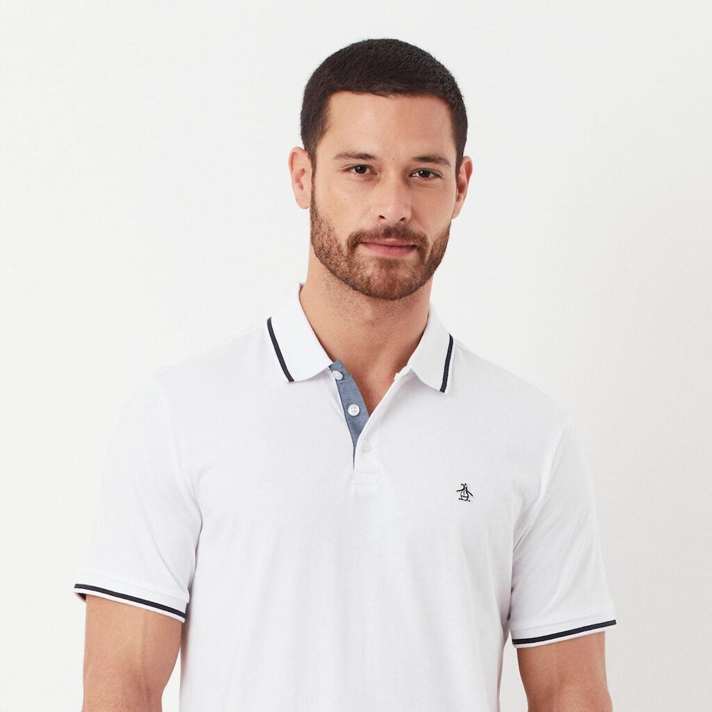 Original Penguin Polo Jersey Branca Original Penguin
