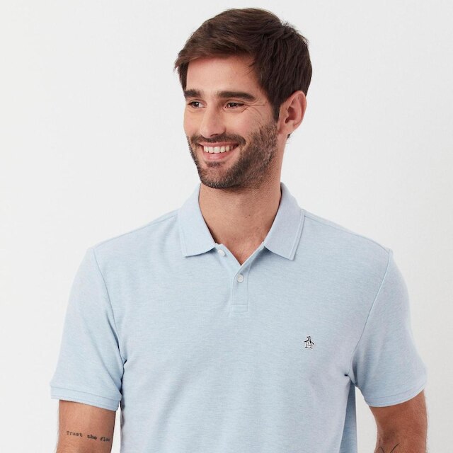 Original Penguin Polo Piquet Azul Original Penguin
