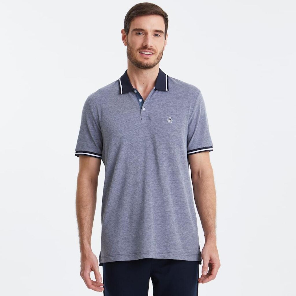 Original Penguin Polo Piquet Flamê Marinho Original Penguin