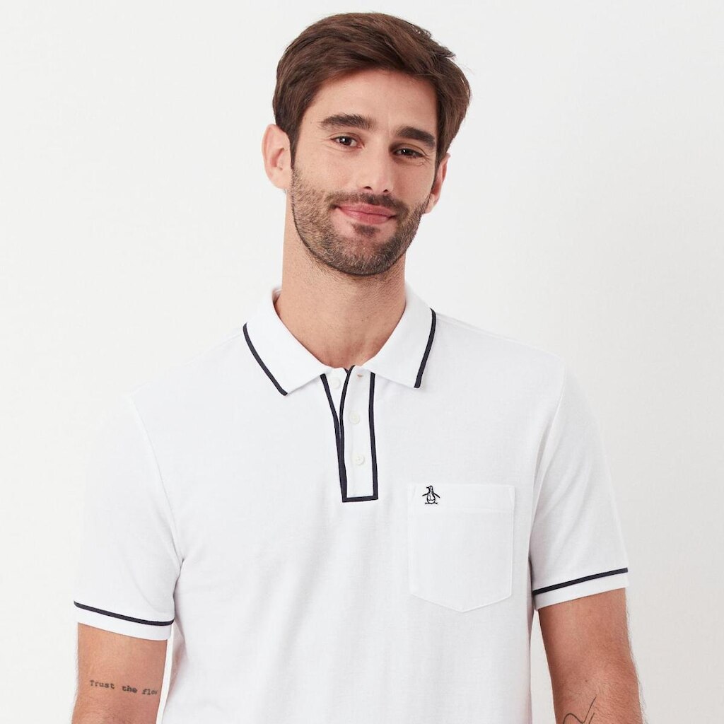 Original Penguin Polo Piquet Lisa Original Penguin Branco