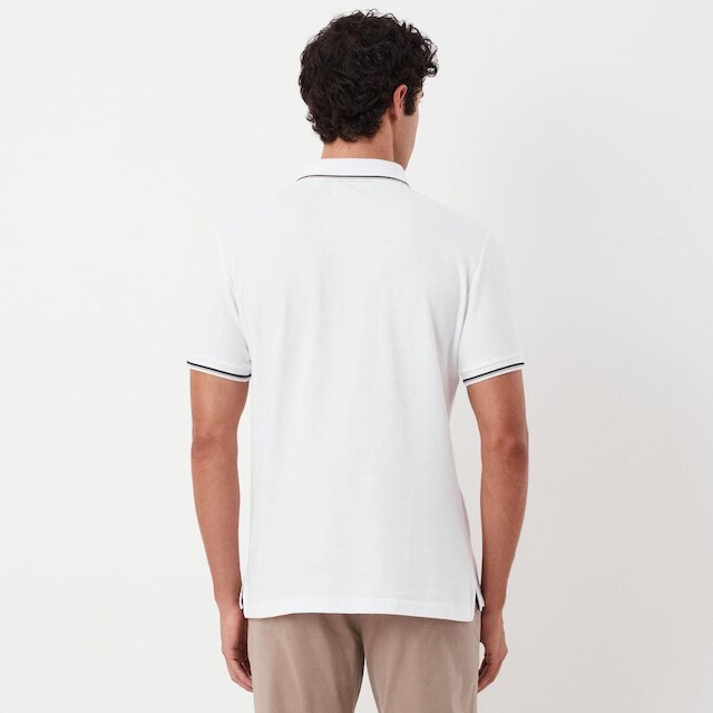 Original Penguin Polo Piquet Mega Patch Branca Original Penguin