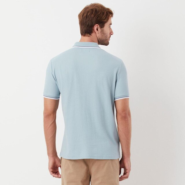 Original Penguin Polo Piquet Patch Azul Original Penguin