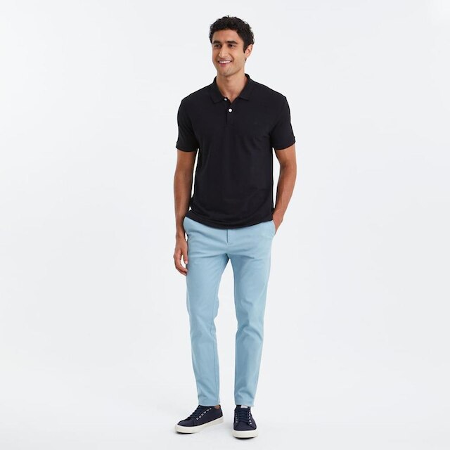 Original Penguin Polo Piquet Pima Preta Original Penguin