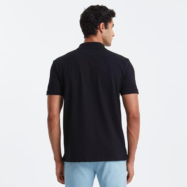 Original Penguin Polo Piquet Pima Preta Original Penguin