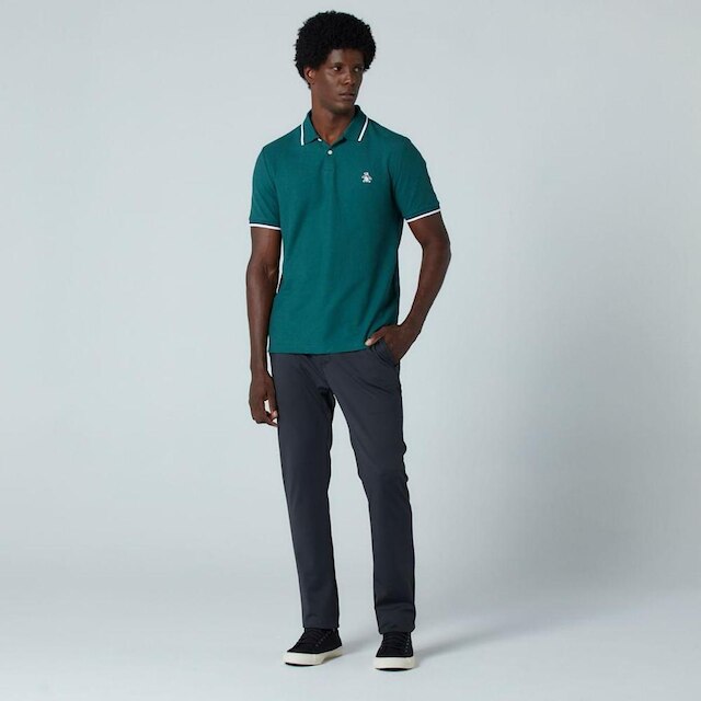 Original Penguin Polo Piquet Verde Original Penguin