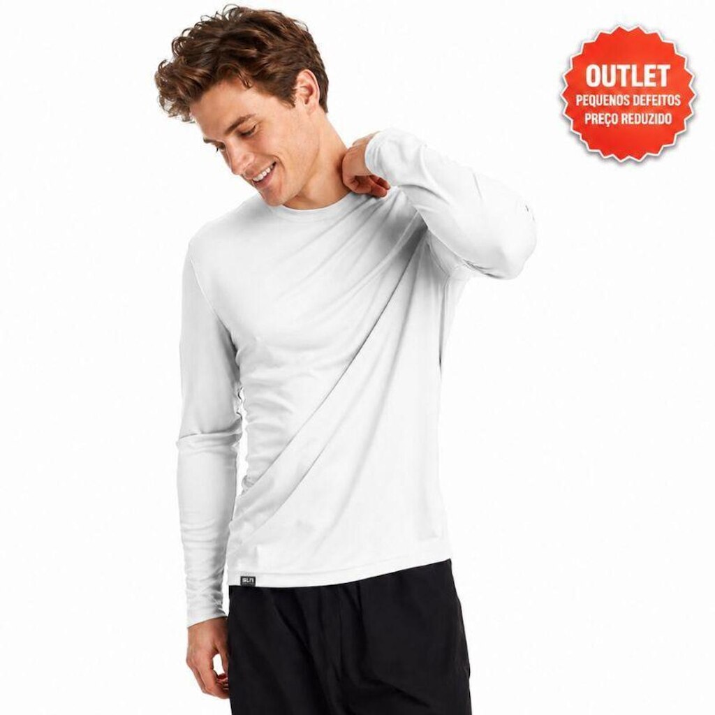 Outlet Camiseta Masculino Uv Slim Fitness Pequenos Defeitos