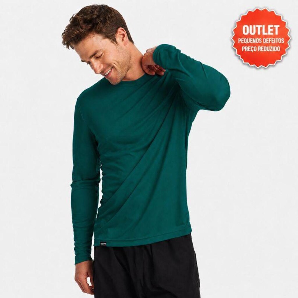 Outlet Camiseta Masculino Uv Slim Fitness Pequenos Defeitos