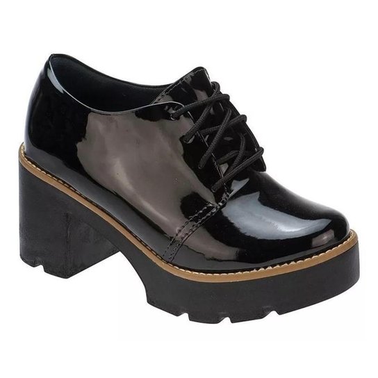 Oxford Lumiss Verniz Feminino - Preto