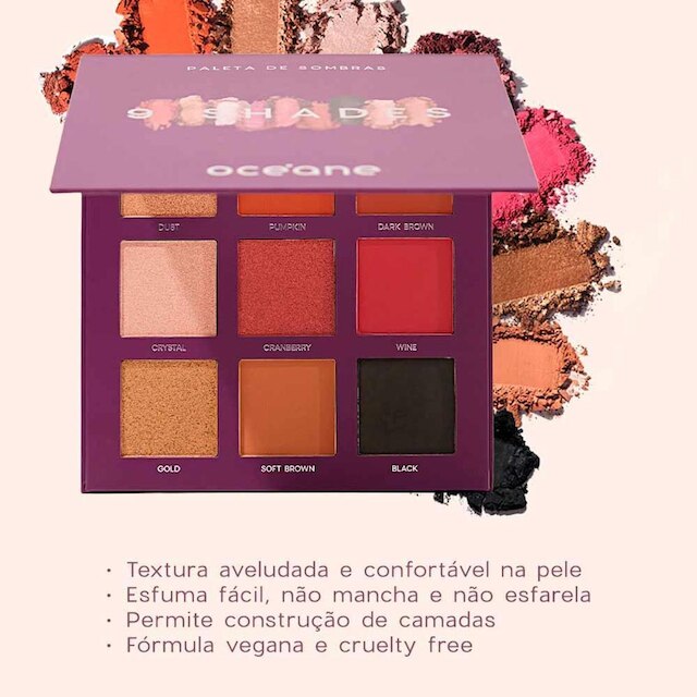 Paleta de Sombras Océane - 9 shades 1Un