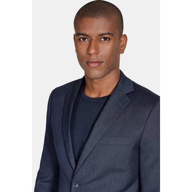 Paleto Texturizado Super Slim Marinho