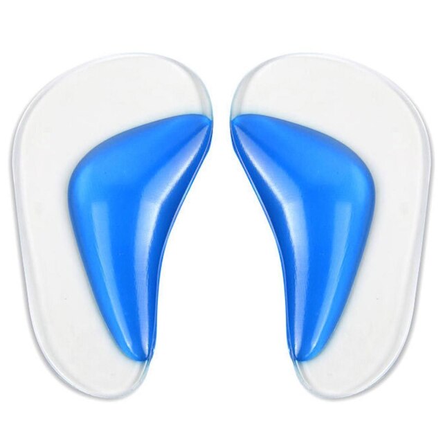 Palmilha Gel Silicone unisex Massageadora Curva Do Pé 3/4 confortavel