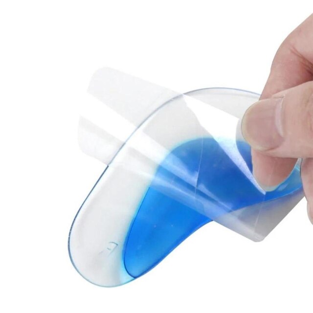 Palmilha Gel Silicone unisex Massageadora Curva Do Pé 3/4 confortavel