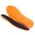 Palmilha Ortopedica em Gel PU Para Dores Nos Pés Macia e Confortavel - Preto+Laranja