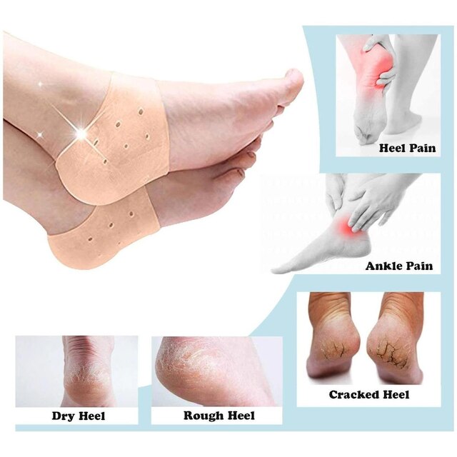 Palmilha Silicone 1 Par Ortopédica dor no calcanhar calcanheira
