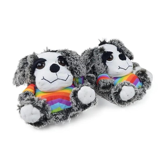 Pantufa Adulto Europa Dog Top Cinza - 753
