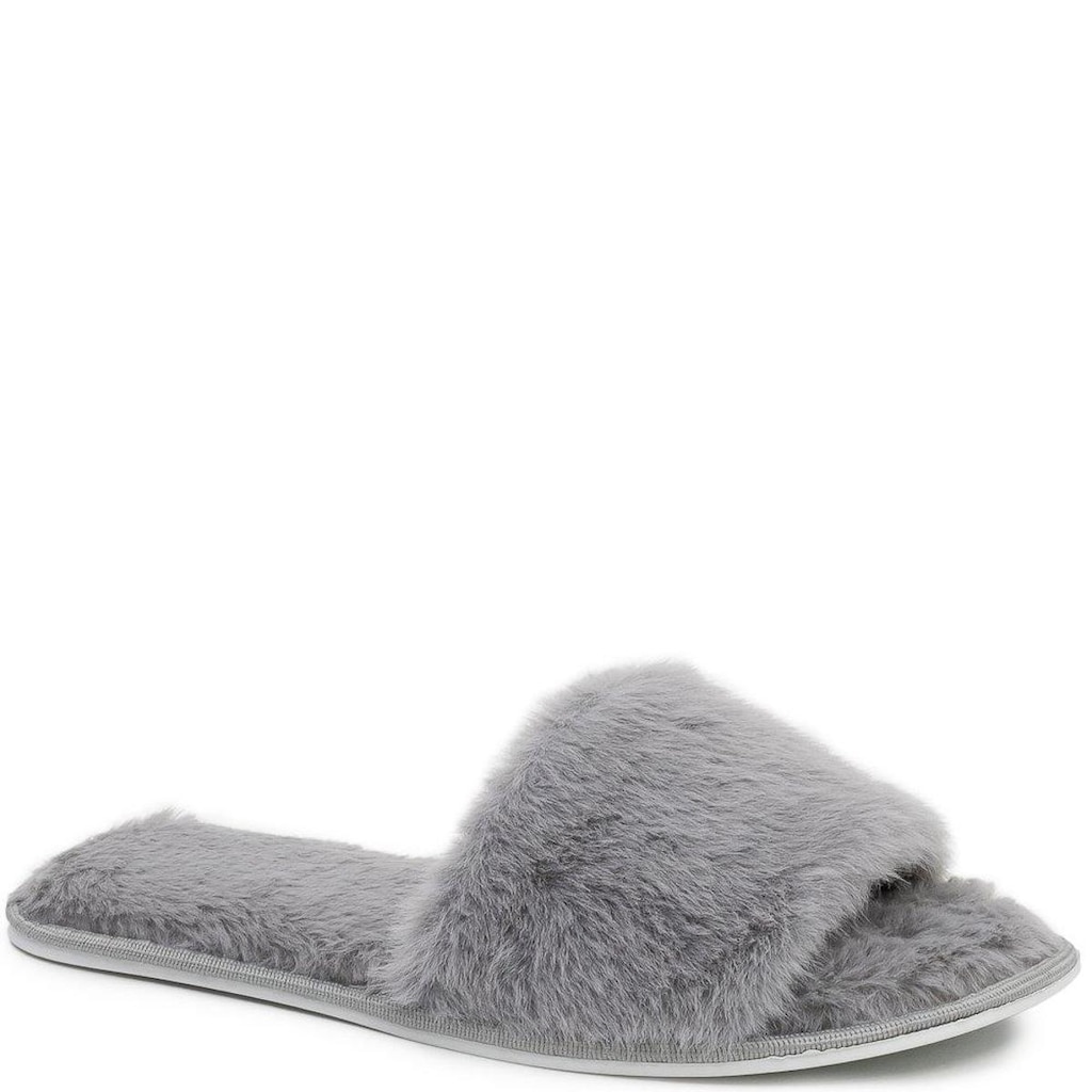 Pantufa Feminina Aberta de Tira Faux Fur Europa 930