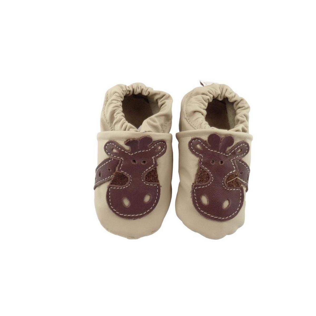 Pantufa Infantil Couro Catz Calçados Nicky Girafa - Marrom | Zattini