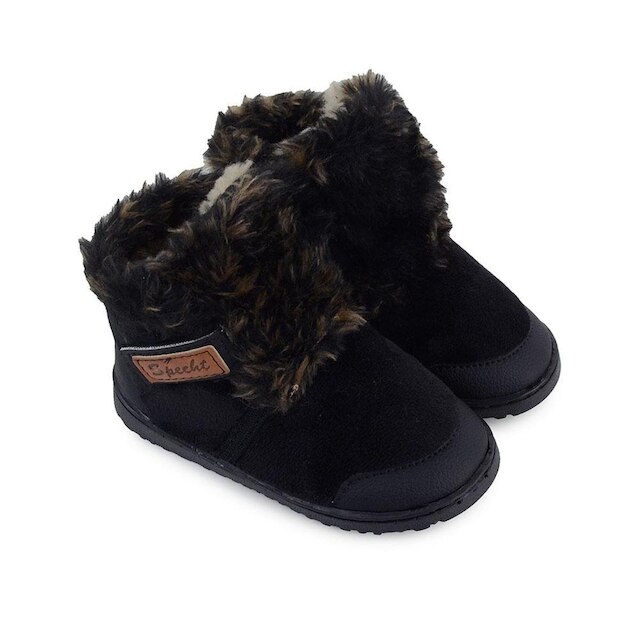 Pantufa Infantil Feminina Specht Plush Preto - 605