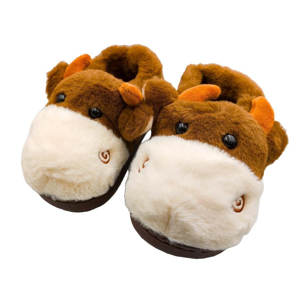 Pantufa infantil Vaquinha De Borracha Inverno para Frio 1 par