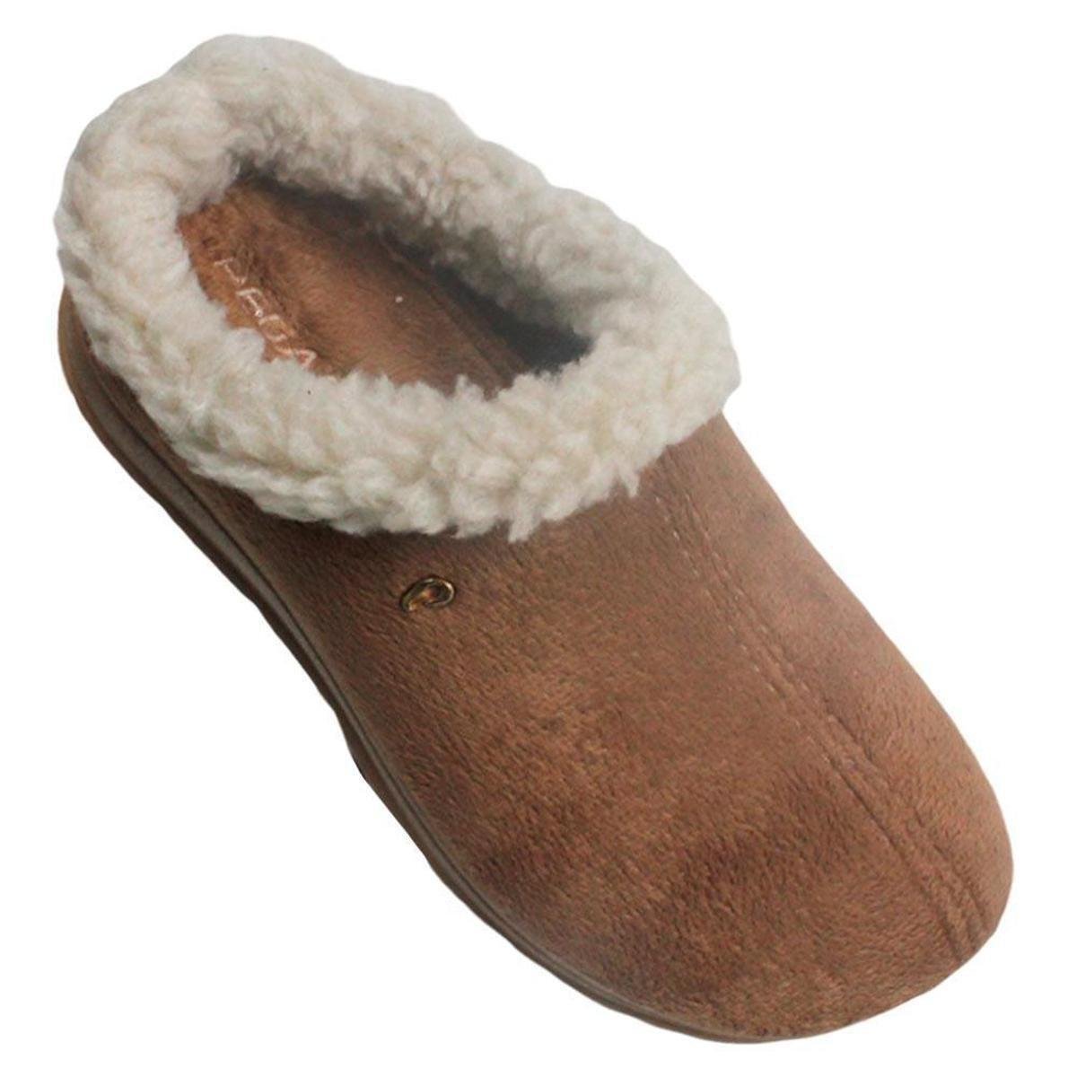 Pantufa Pegada 266002 Lã Feminino - Marrom Menor preço em Pantufa Pegada 266002 Lã Feminino - Marrom