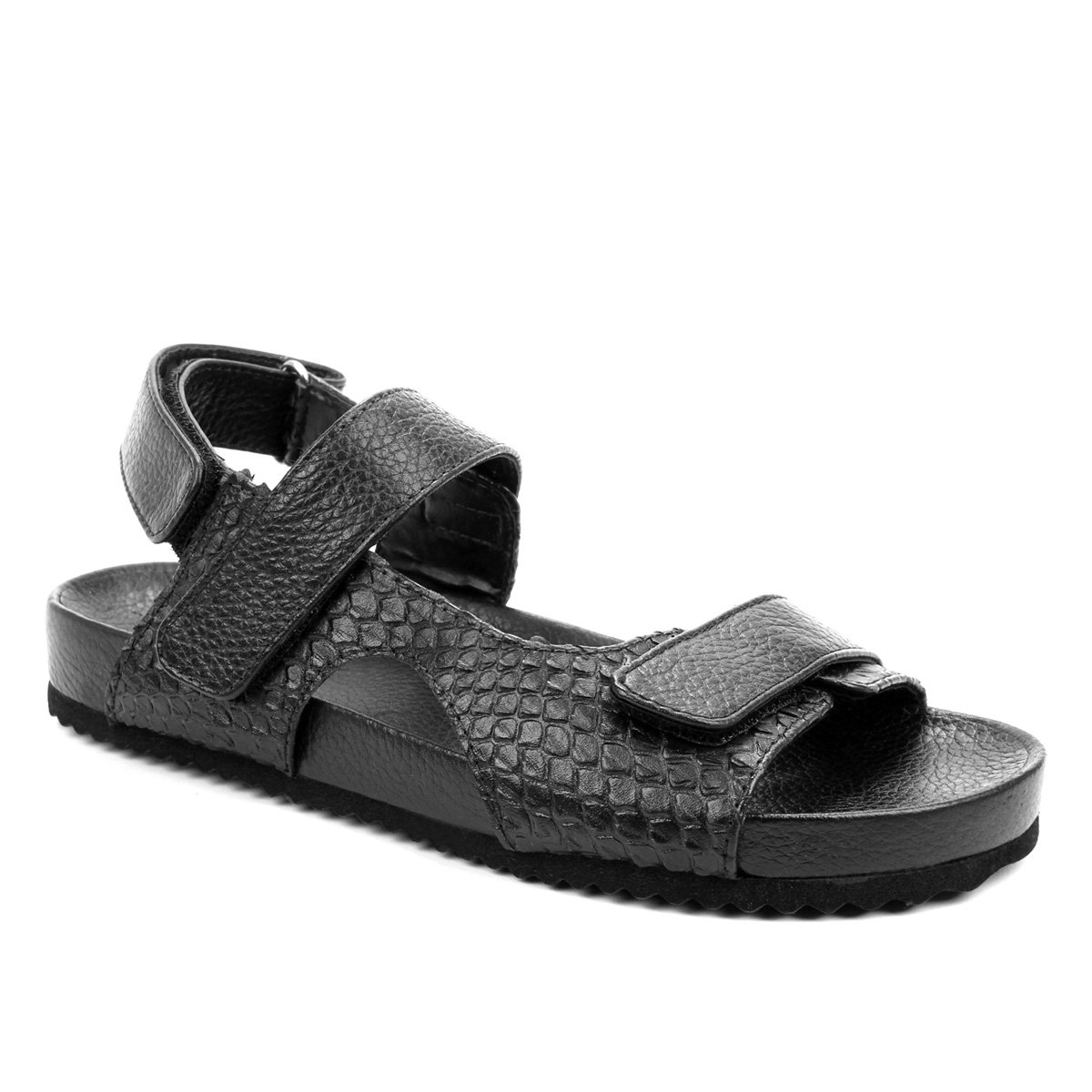 Papete Couro Shoestock Feminina - Preto Menor preço em Papete Couro Shoestock Feminina - Preto