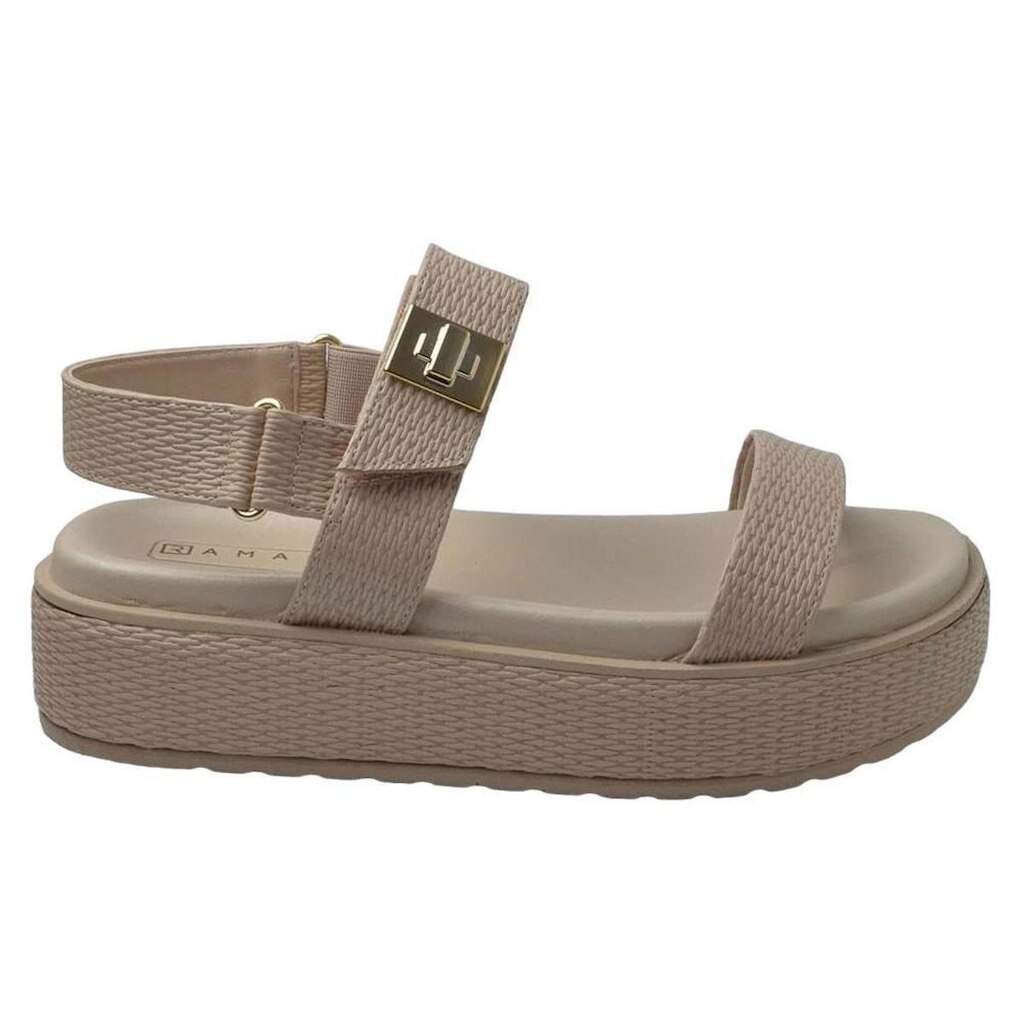 Papete Feminina Ramarim Flatform Bege - 2443206