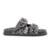 Papete Feminina Strass Com Fivelas Super Confortavel Bk9000 - Preto
