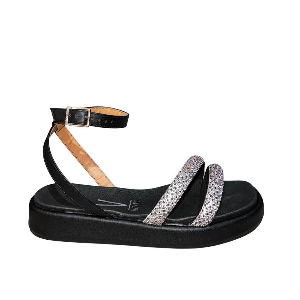 Papete Feminina Vizzano Tiras Com Strass Conforto 6506.109
